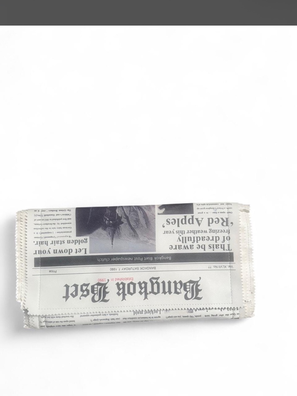 Newspaper clutch